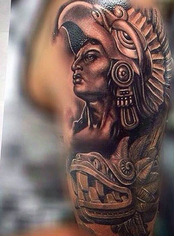 37 Ideas para Tatuajes de Guerreros Aztecas 14 37 Ideas para Tatuajes de Guerreros Aztecas 14