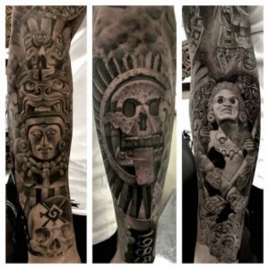 tatuajes de guerreros aztecas