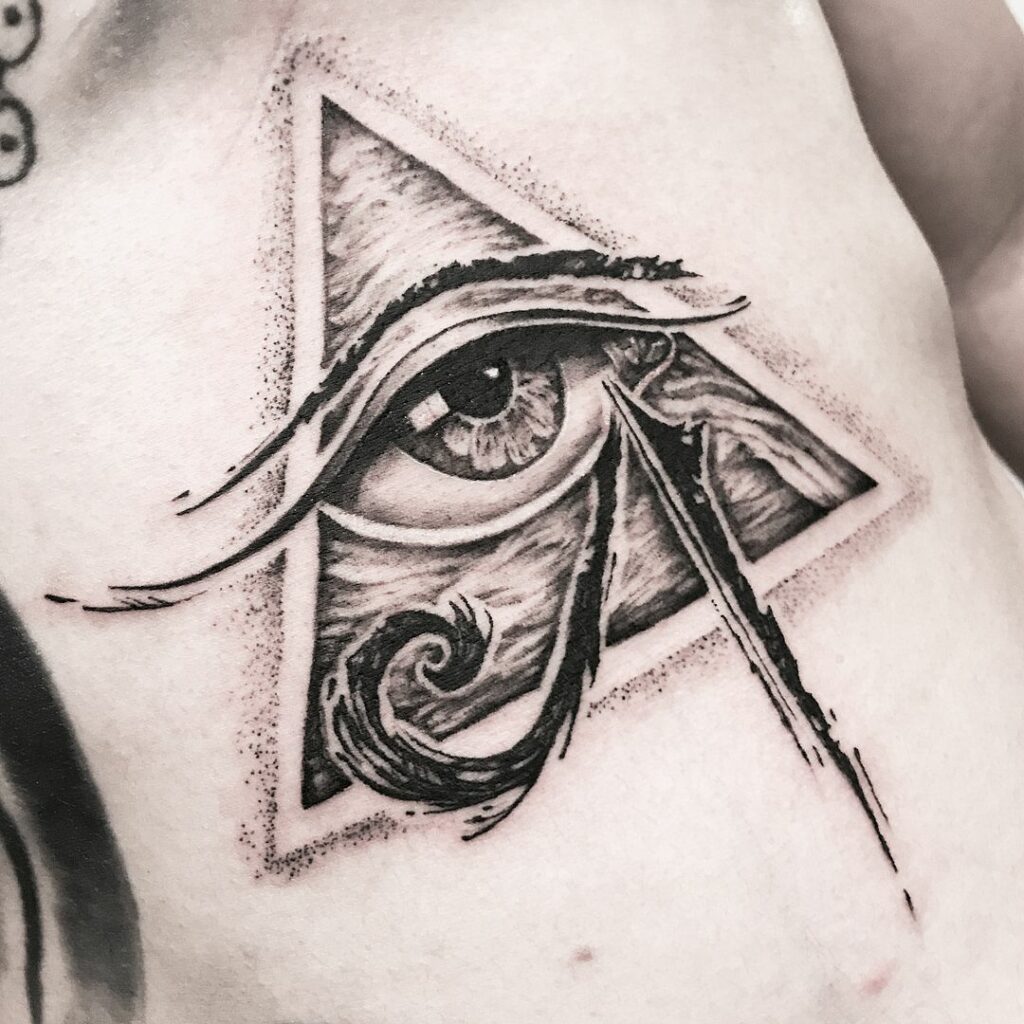 72 Tatuajes del Ojo de Horus: Todo lo ve 14