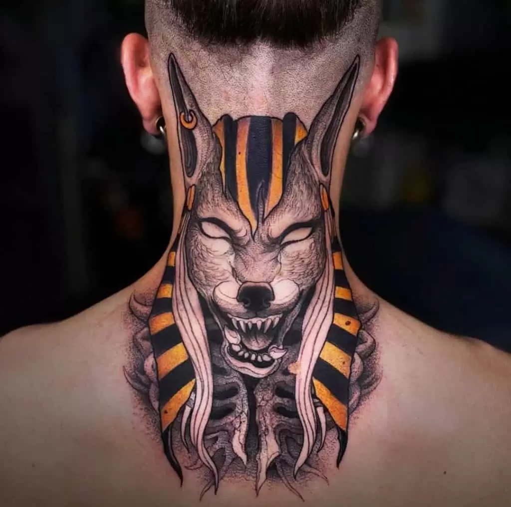 Tatuajes de Anubis: protector de los muertos 18 Tatuajes de Anubis: protector de los muertos 18