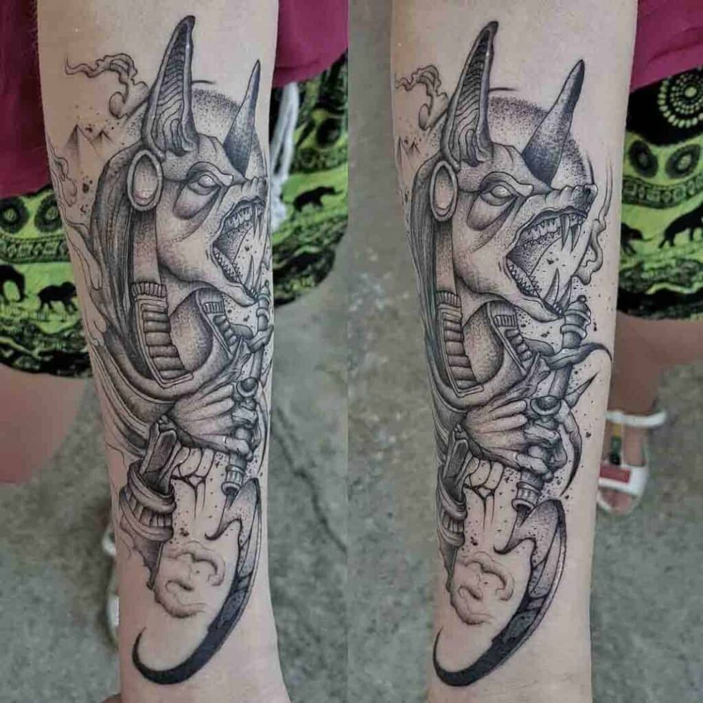 Tatuajes de Anubis: protector de los muertos 29 Tatuajes de Anubis: protector de los muertos 29