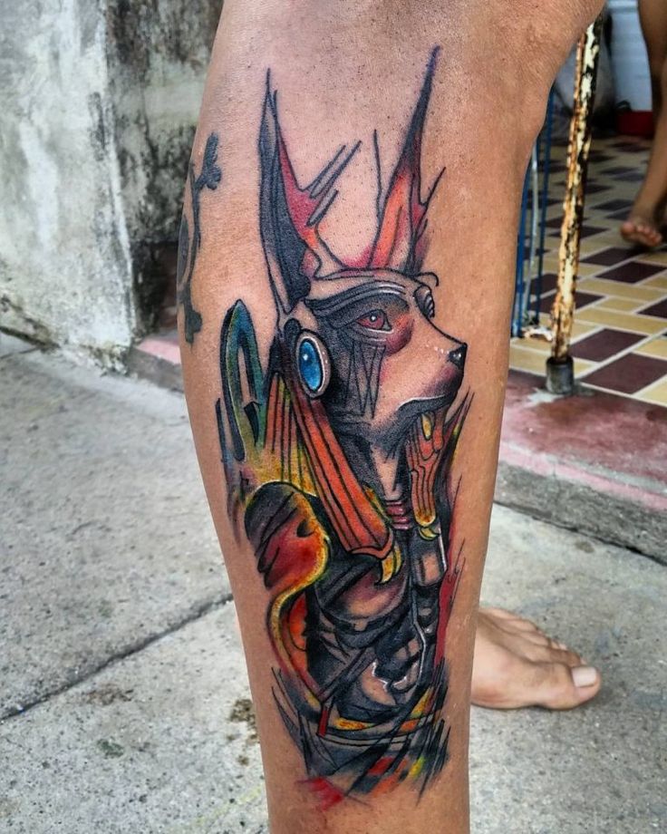 Tatuajes de Anubis: protector de los muertos 30 Tatuajes de Anubis: protector de los muertos 30