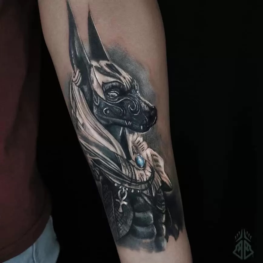 Tatuajes de Anubis: protector de los muertos 46 Tatuajes de Anubis: protector de los muertos 46