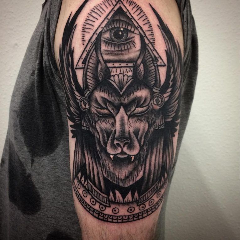 Tatuajes de Anubis: protector de los muertos 56 Tatuajes de Anubis: protector de los muertos 56