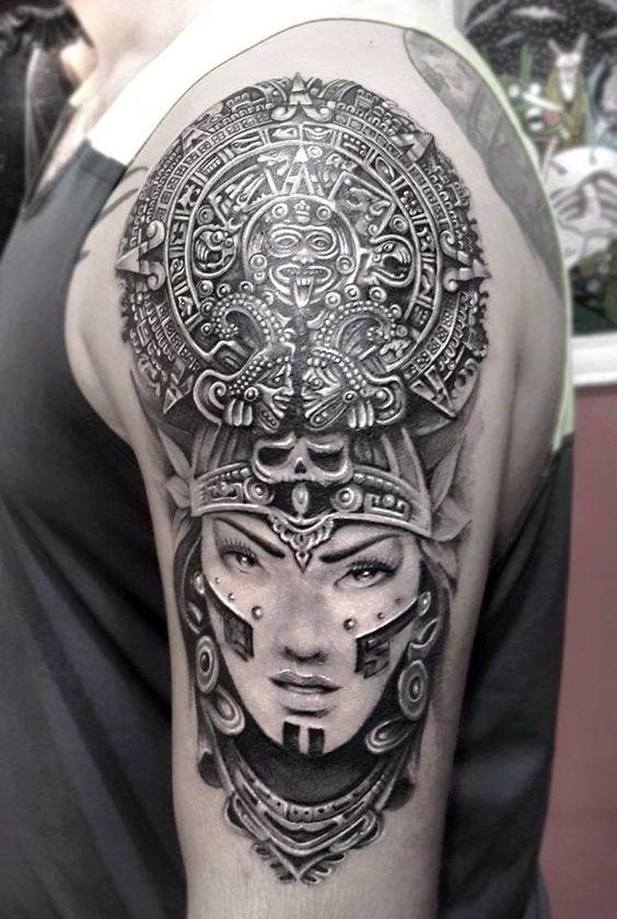 Tatuajes de diosas aztecas: mujeres al poder 2