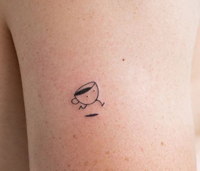 53 Diseños para Tatuajes de Café y Tazas de Café 33