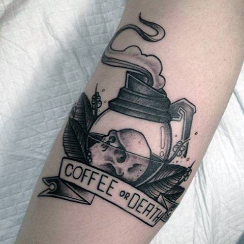 53 Diseños para Tatuajes de Café y Tazas de Café 4