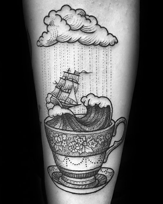 53 Diseños para Tatuajes de Café y Tazas de Café 5