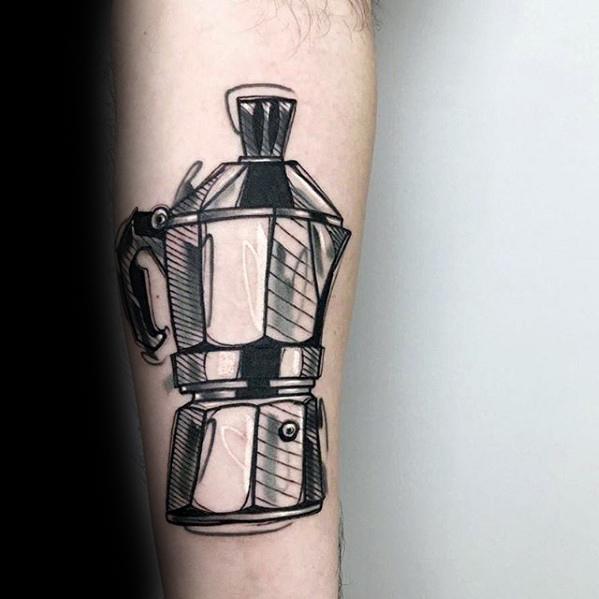 53 Diseños para Tatuajes de Café y Tazas de Café 6