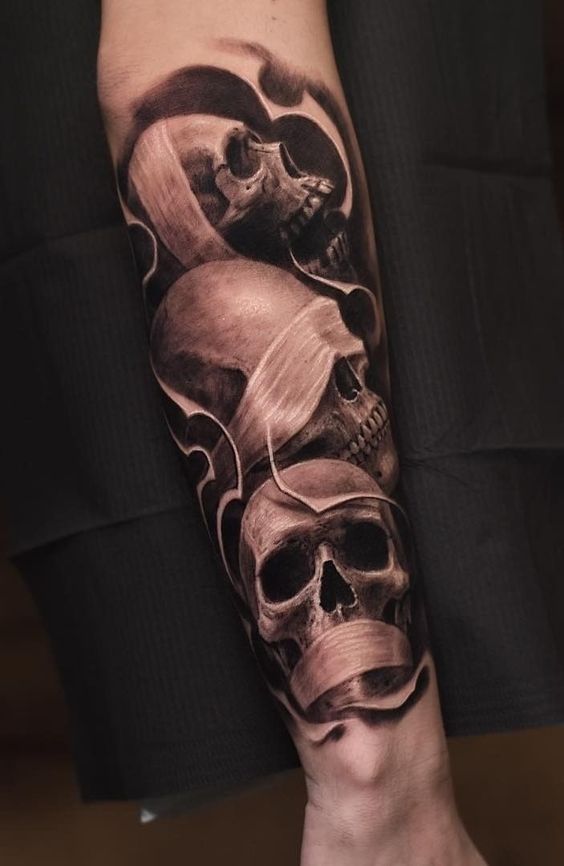 +42 Tatuajes de Calaveras: Ideas y Significados 8 +42 Tatuajes de Calaveras: Ideas y Significados 8