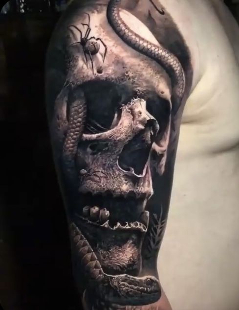 +42 Tatuajes de Calaveras: Ideas y Significados 25 +42 Tatuajes de Calaveras: Ideas y Significados 25
