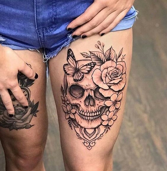 +42 Tatuajes de Calaveras: Ideas y Significados 17 +42 Tatuajes de Calaveras: Ideas y Significados 17