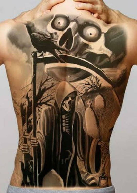 45 Mejores Tatuajes de la Santa Muerte con Significados 19